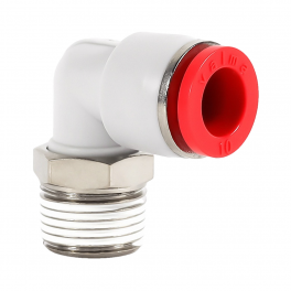 QP-AL-08-R14 Фитинг угловой, 8мм x R 1/4 (наруж.резьба)