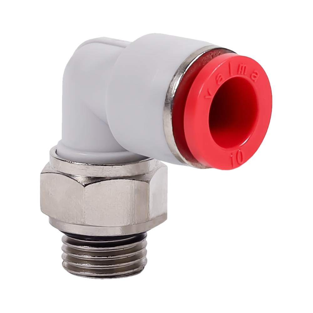 QP-AL-14-G38 Фитинг угловой, 14мм x G 3/8 (наруж.резьба)