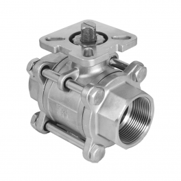 BAV-S316-3P-T-020 Клапан шаровой, нерж., G 3/4'' (20мм), 2/2